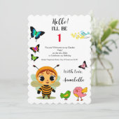 ガーデンパーティーチルドレンお祝い 招待状 (スタンド正面)