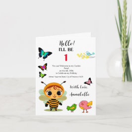 ガーデンパーティーチルドレンお祝い 招待状