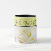 ガーデンパーティーティーローズフラワーフォト マグカップ (中央)