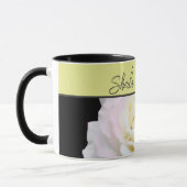 ガーデンパーティーティーローズフラワーフォト マグカップ (左)