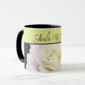 ガーデンパーティーティーローズフラワーフォト マグカップ (正面左)