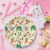 ガーデンパーティーテラゾ ペーパープレート (パーティー)