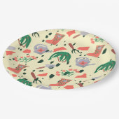 ガーデンパーティーテラゾ ペーパープレート (アングル)