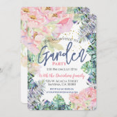 ガーデンパーティーバラリーフ 招待状 (正面/裏面)