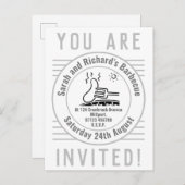 ガーデンパーティーバーベキュー招待状はがき インビテーションポストカード (正面/裏面)