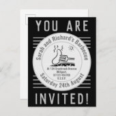 ガーデンパーティーバーベキュー インビテーションポストカード (正面/裏面)