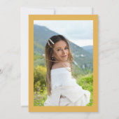 ガーデンパーティーピクニックオレンジシトラスブライダルシャワー 招待状 (裏面)