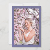 ガーデンパーティーピクニックラベンダーフローラブライダルシャワー 招待状 (裏面)