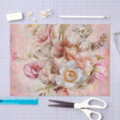 ガーデンパーティーピンクティッシュペーパー 薄葉紙 (クラフト)