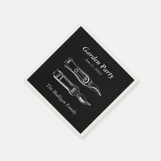 ガーデンパーティーファミリー懇親会紙ナプキンス スタンダードカクテルナプキン (角)