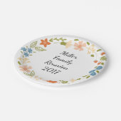 ガーデンパーティーフローラパーソナライズされた紙プレート ペーパープレート (アングル)