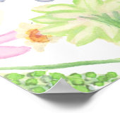 ガーデンパーティーフローラブライダルシャワーへようこそ ポスター (角)