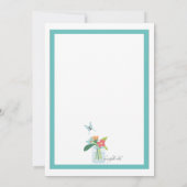 ガーデンパーティーフローラ招待状 招待状 (裏面)