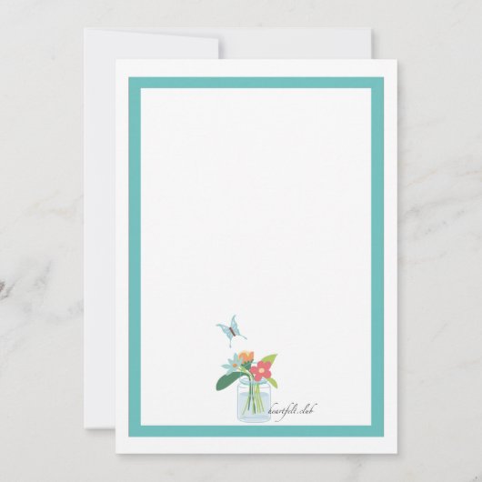 ガーデンパーティーフローラ招待状 招待状 (裏面)