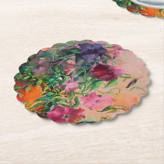 ガーデンパーティーフローラ ペーパーコースター (アングル)