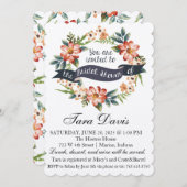 ガーデンパーティーブライダルシャワー招待 招待状 (正面/裏面)