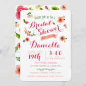 ガーデンパーティーブライダルシャワー招待 招待状 (正面/裏面)