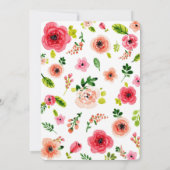 ガーデンパーティーブライダルシャワー招待 招待状 (裏面)