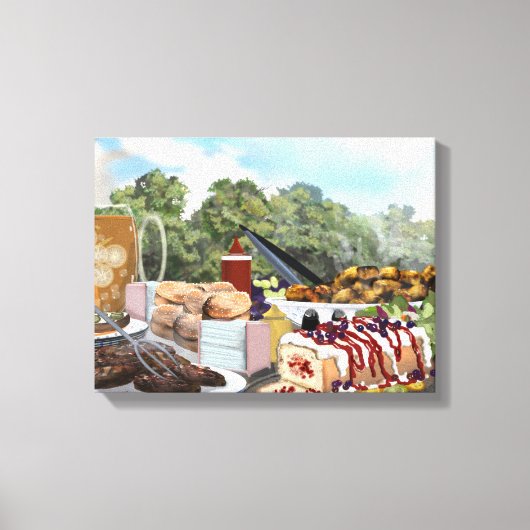 ガーデンパーティーブランチ キャンバスプリント (正面)