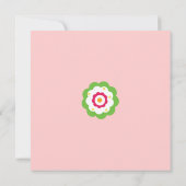 ガーデンパーティーベビーシャワー招待状カード 招待状 (裏面)