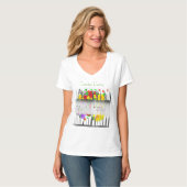 ガーデンパーティーホワイトウィメンズ Tシャツ (正面フル)
