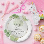 ガーデンパーティーモダンスプリングタイムユーカリ ペーパープレート (パーティー)