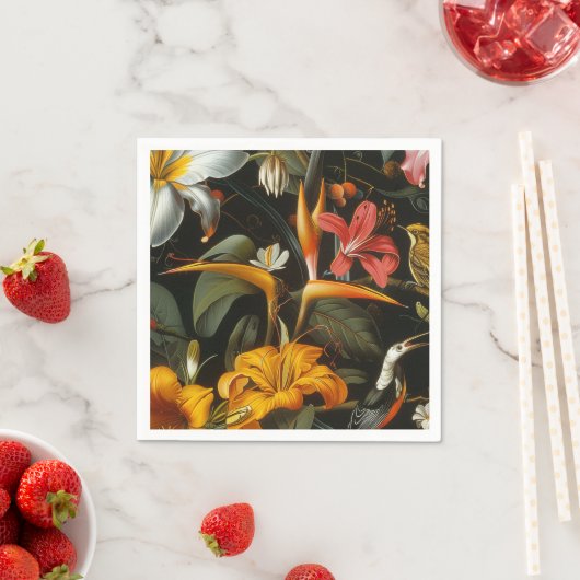 ガーデンパーティーローラーコースター紙プレート スタンダードカクテルナプキン (インサイチュ)