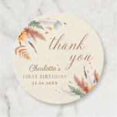 ガーデンパーティーワイルドフラワーフローラ1st誕生日 フェイバータグ (正面)