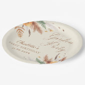 ガーデンパーティーワイルドフラワーフローラ1st誕生日 ペーパープレート (アングル)