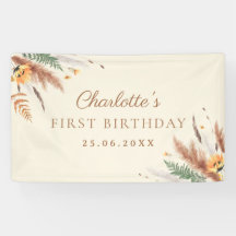 ガーデンパーティーワイルドフラワーフローラ1st誕生日