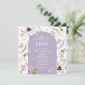 ガーデンパーティーワイルドフラワーワイルドワンバタフライ 招待状 (スタンド正面)