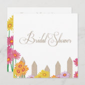 ガーデンパーティー収集ブライダルシャワー 招待状 (正面/裏面)