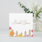 ガーデンパーティー収集ブライダルシャワー 招待状 (スタンド正面)