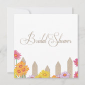 ガーデンパーティー収集ブライダルシャワー 招待状 (正面)