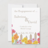 ガーデンパーティー収集婚約発表 招待状 (裏面)