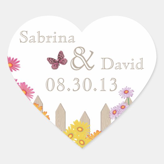 ガーデンパーティー収集封筒用シール ハートシール (正面)