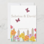 ガーデンパーティー収集結婚式招待状 招待状 (裏面)