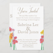 ガーデンパーティー収集結婚式招待状 招待状 (正面/裏面)