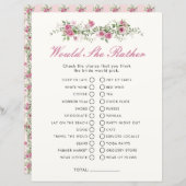 ガーデンパーティー彼女はむしろブライダルシャワーゲーム (正面/裏面)