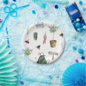 ガーデンパーティー植物愛好家 ペーパープレート (パーティー)