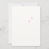 ガーデンパーティー第1誕生日招待状 招待状 (裏面)