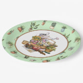 ガーデンパーティー紙プレート ペーパープレート (アングル)