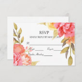 ガーデンパーティー結婚ズ 出欠カード (正面/裏面)