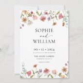 ガーデンパーティー結婚式招待状 招待状 (正面)