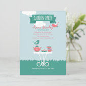 ガーデンパーティー設定招待状 招待状 (スタンド正面)