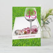 ガーデンパーティー誕生日お祝い招待状 招待状 (スタンド正面)