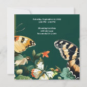 ガーデンパーティー誕生日招待状 招待状 (裏面)