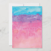 ガーデンパーティー誕生日 招待状 (裏面)