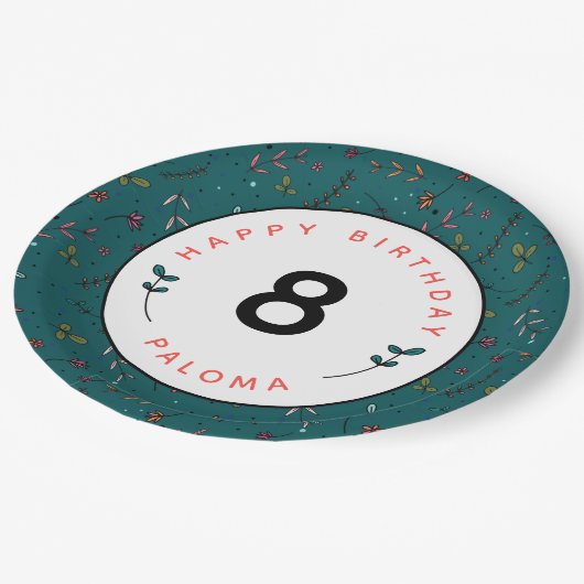 ガーデンパーティー ペーパープレート (アングル)