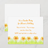 ガーデンパーティー 招待状 (正面/裏面)